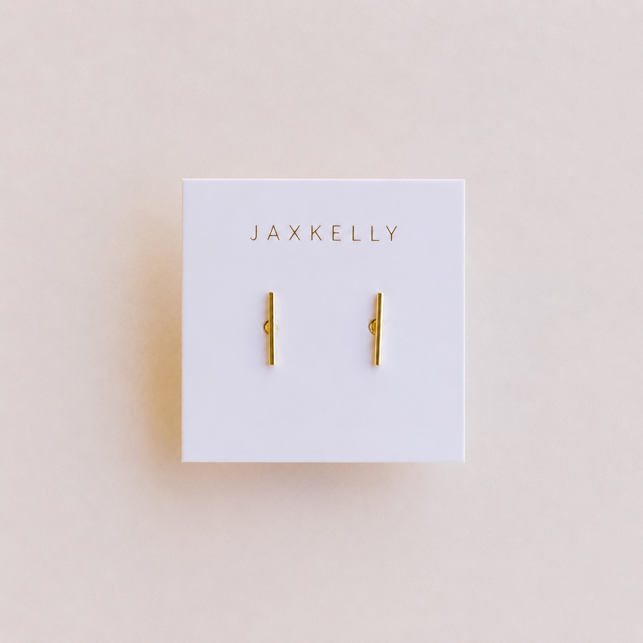 Minimalist - Bar - Gold Earrings