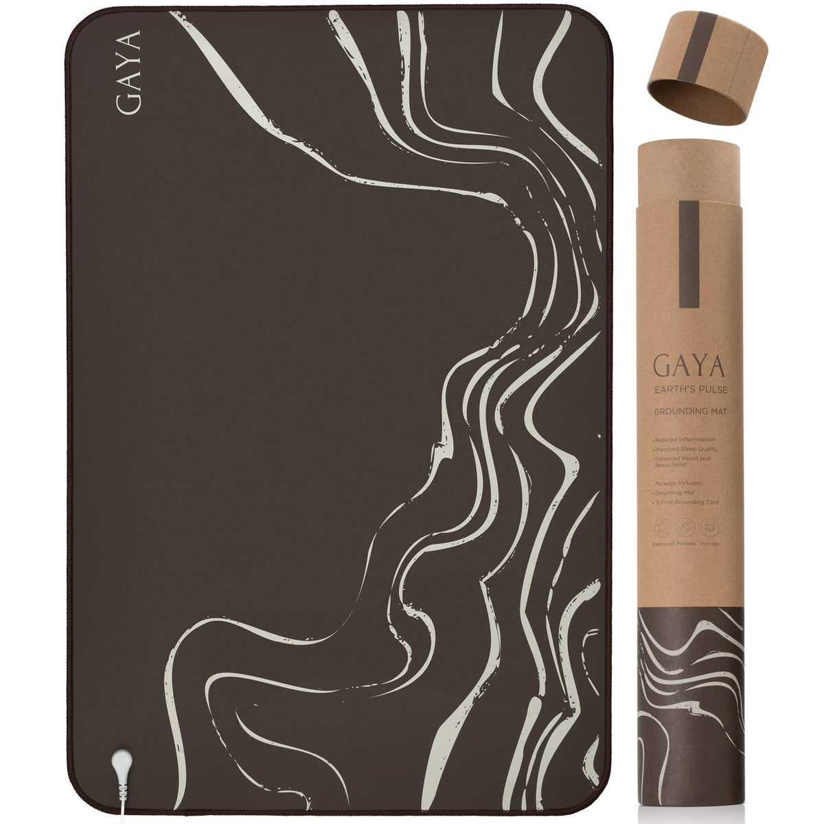 Grounding Mat - Meditation & Relaxation Accessory (Brown)