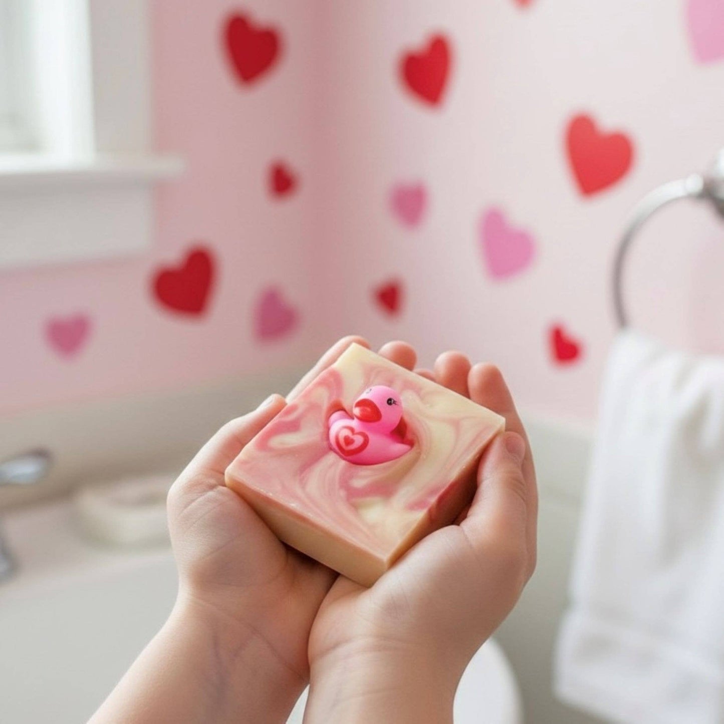 Cutie Pie Valentine's Day Handmade Soap Bar for Kids
