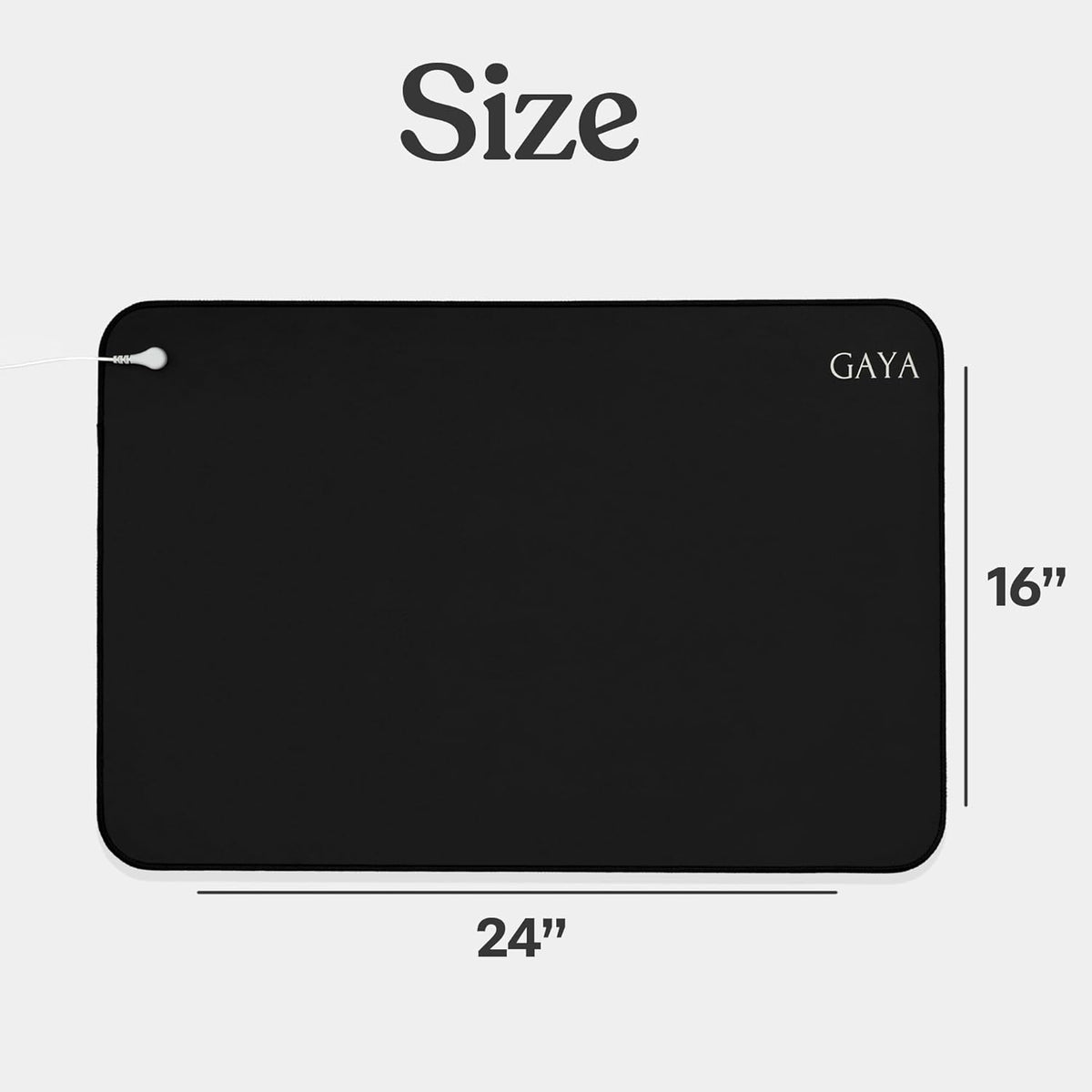 Grounding Mat - Improve Sleep & Reduce inflammation, Black