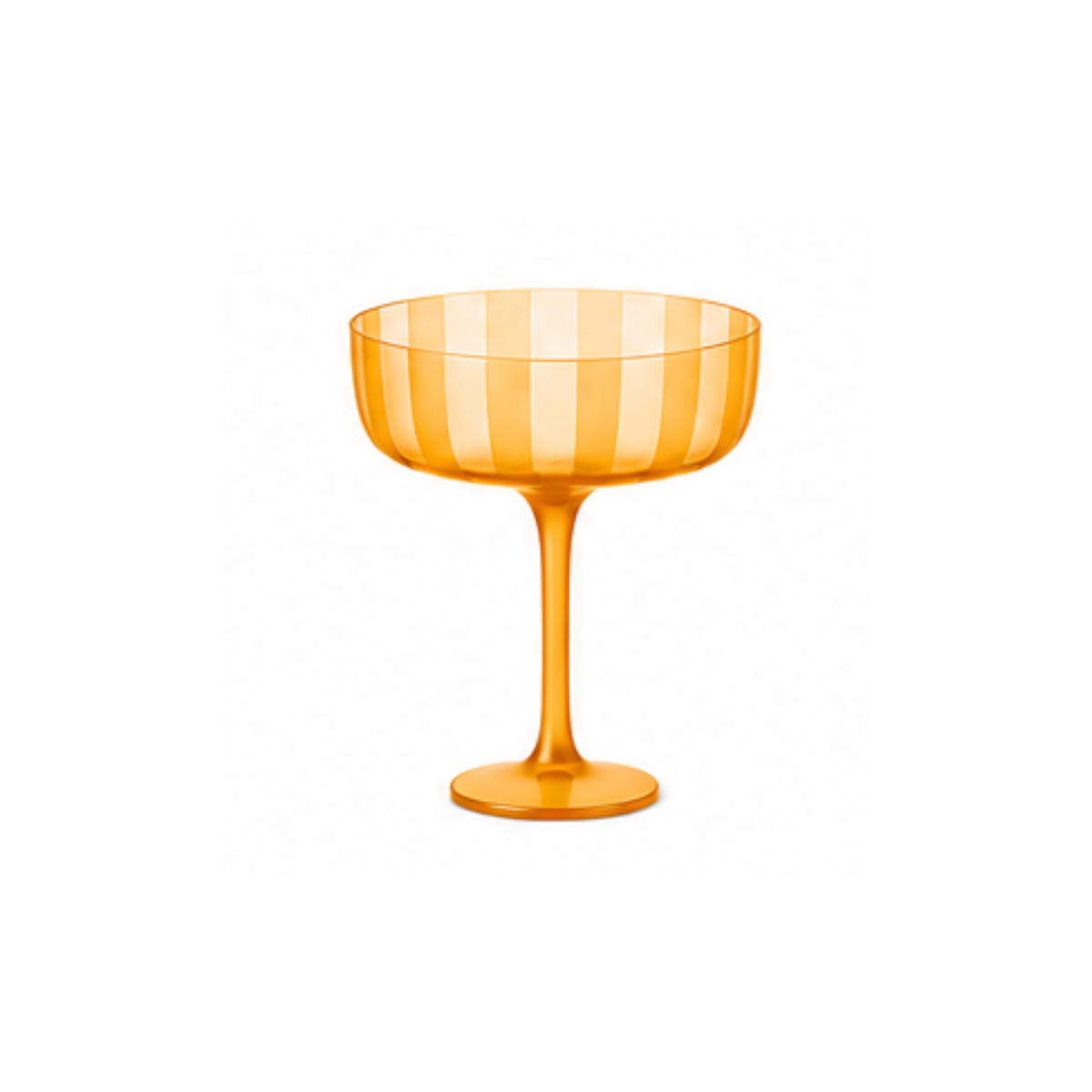 Stripe Coupe Glass