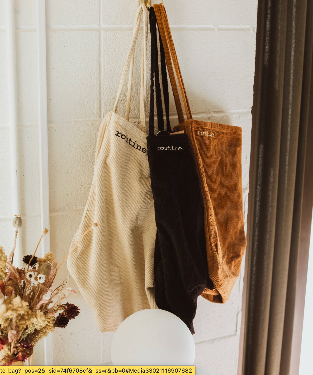 Corduroy Tote Bag