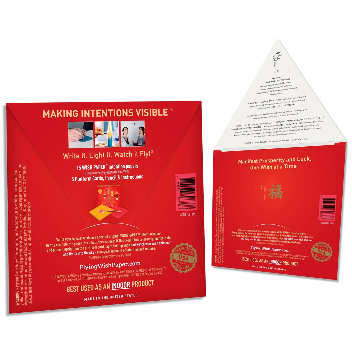 GOOD FORTUNE | Wish Paper Kit, Lunar New Year Good Luck Gift