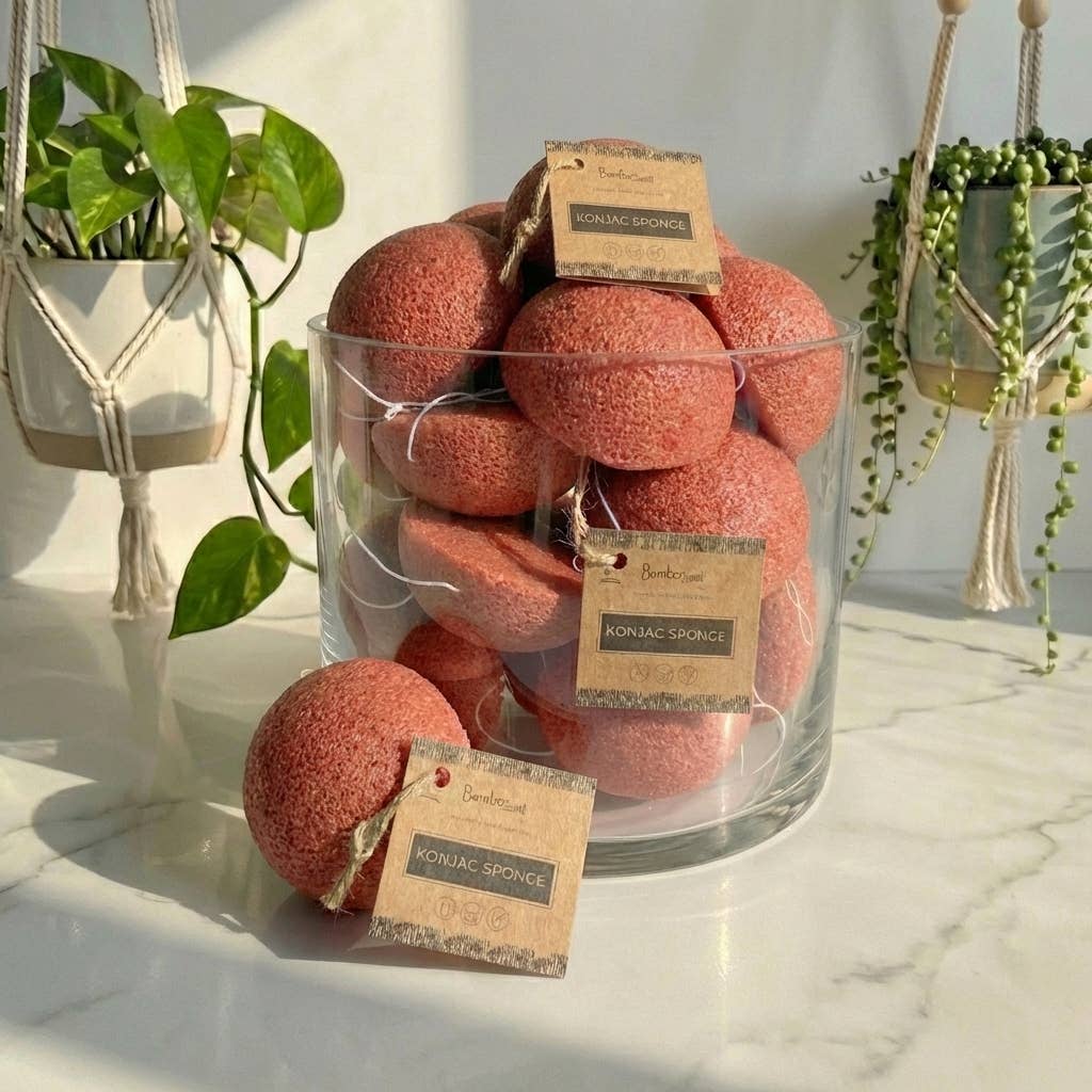 Natural Konjac Facial Cleansing Sponge | Faire Market