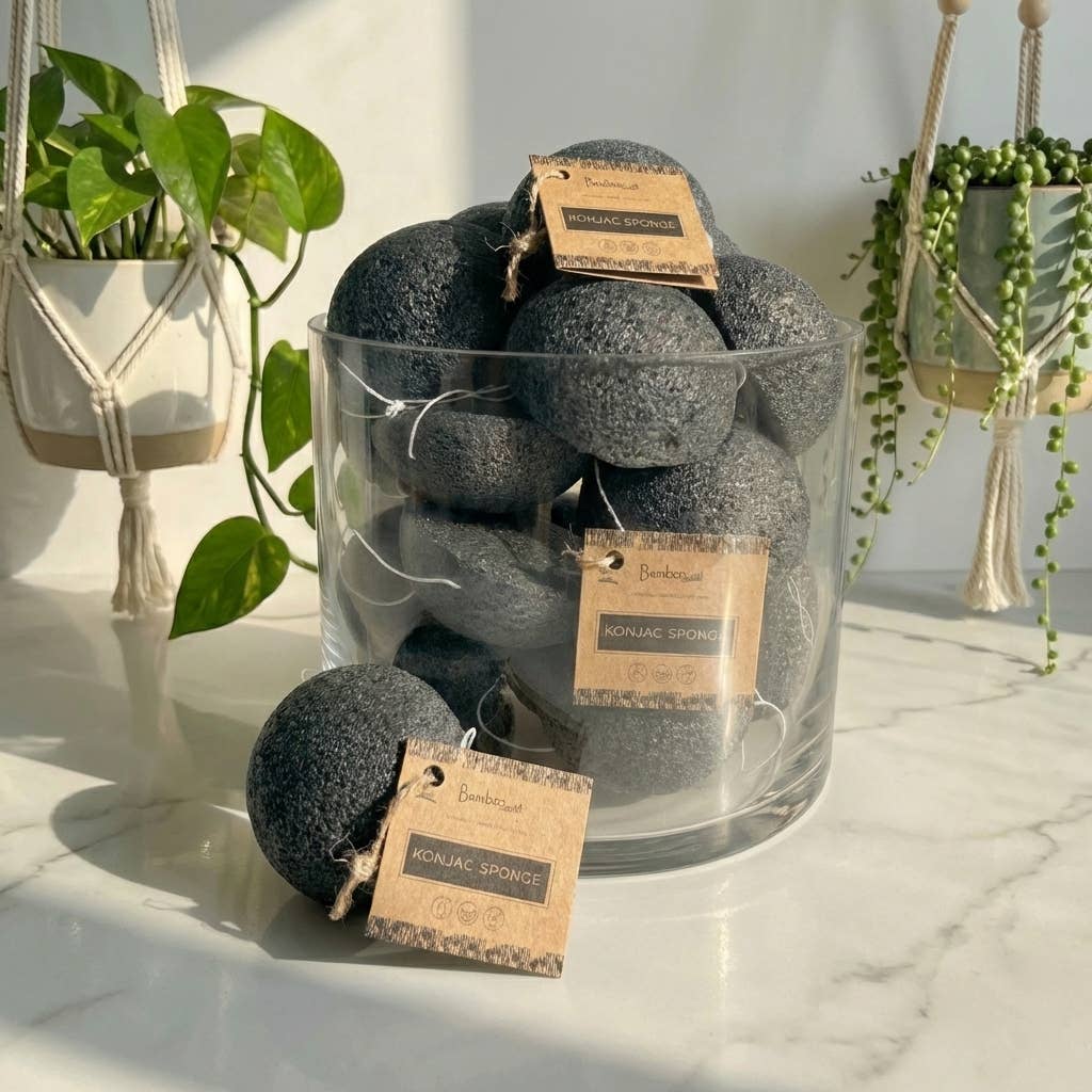 Natural Konjac Facial Cleansing Sponge | Faire Market
