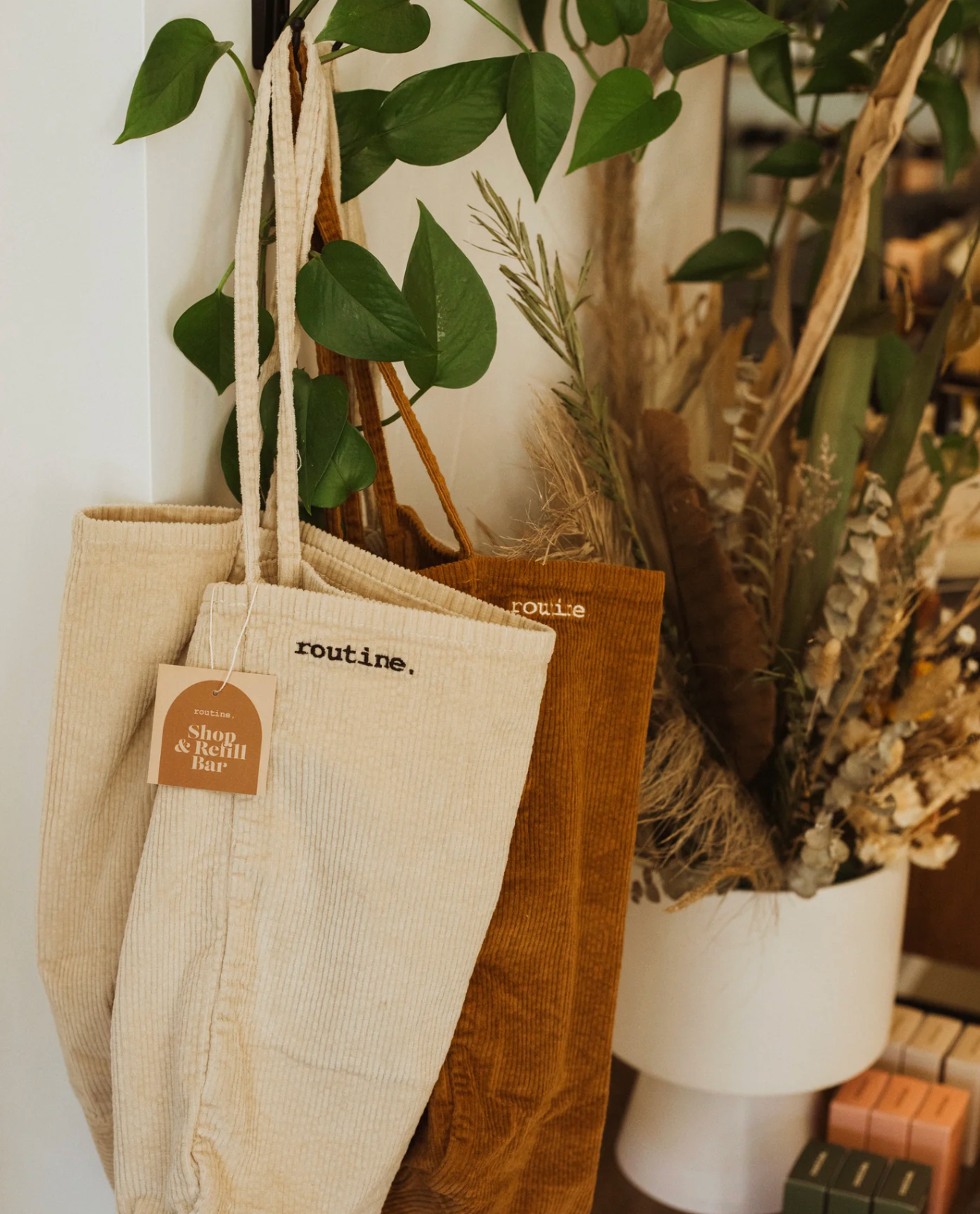 Corduroy Tote Bag