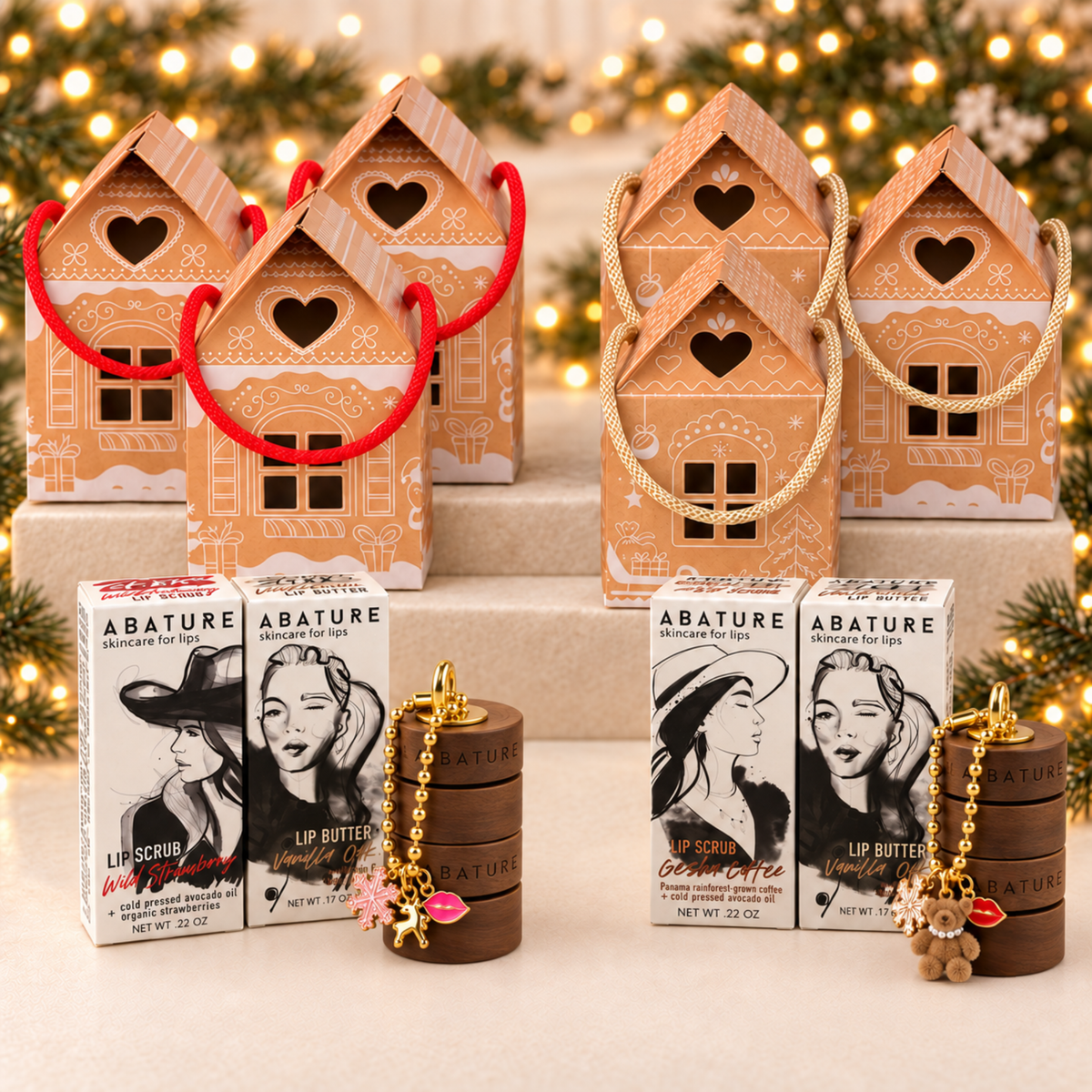 6pcs Gingerbread Holiday Gift Sets
