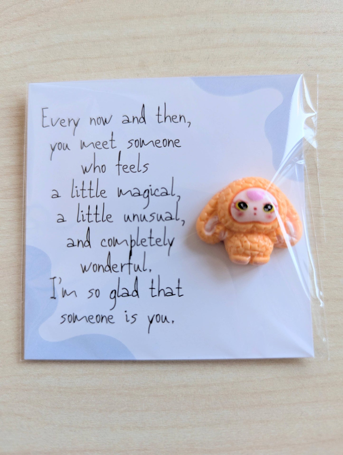 Friendship & Love Card with Bunny Figurine | Quirky Everyday