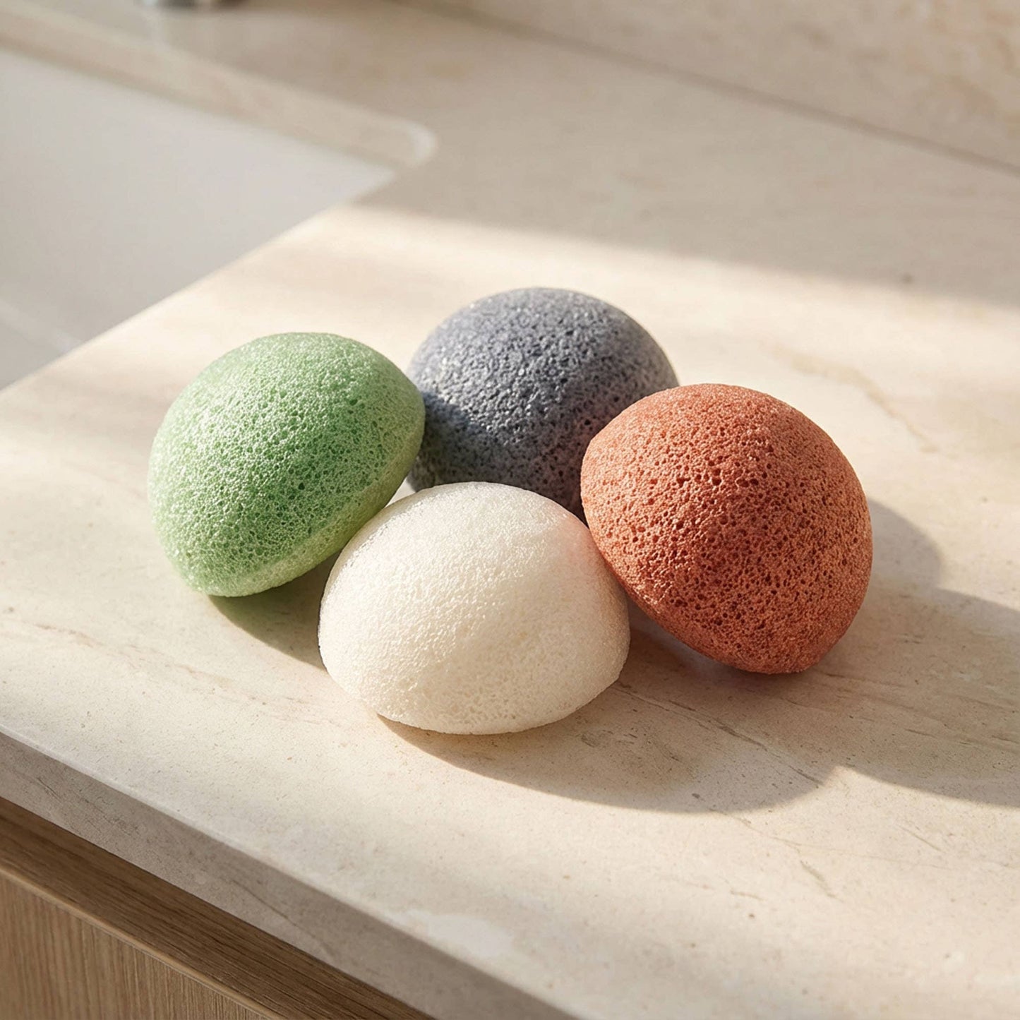 Natural Konjac Facial Cleansing Sponge | Faire Market
