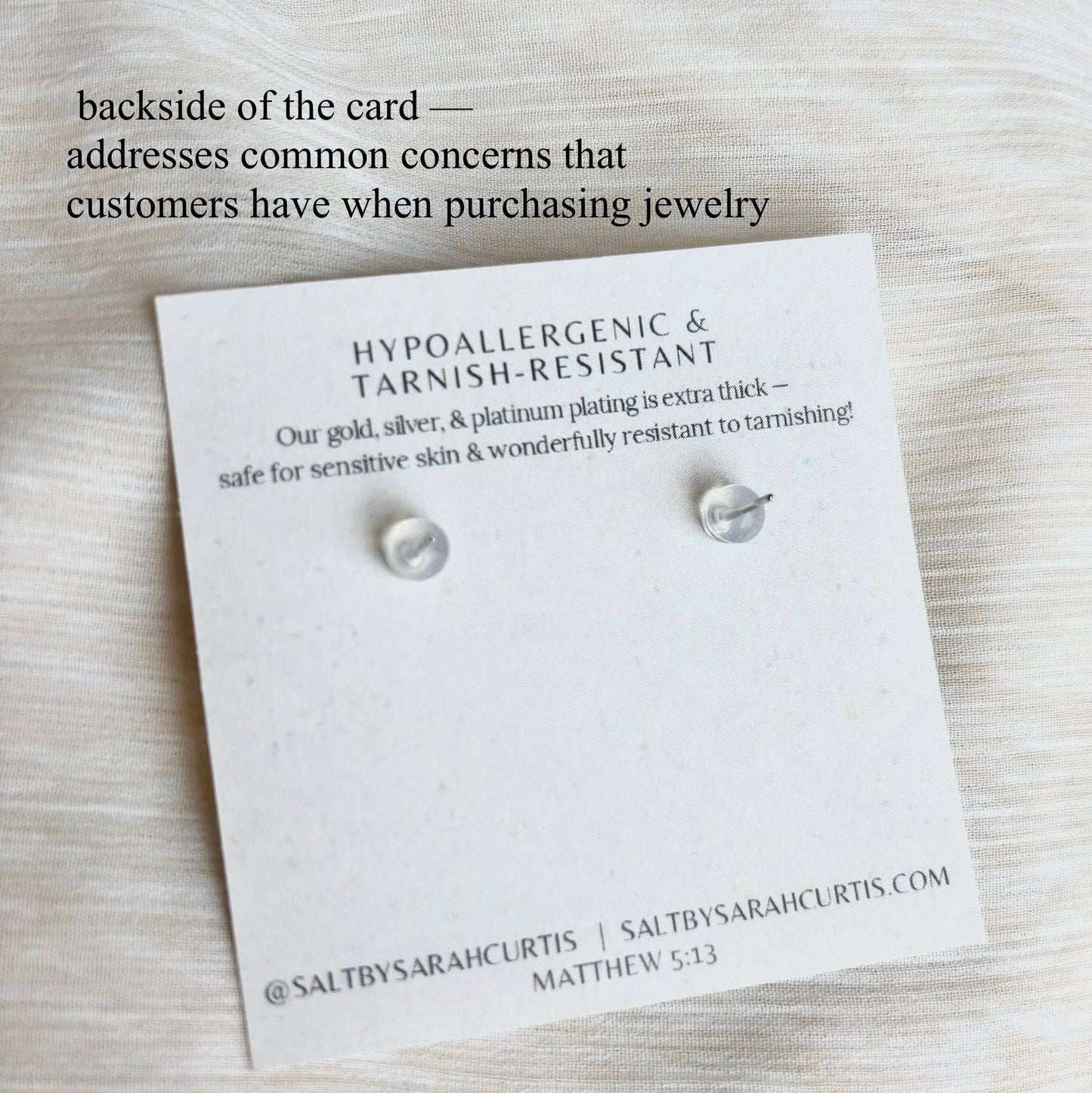CROSS STUDS | 18k gold |  dainty stud post earrings