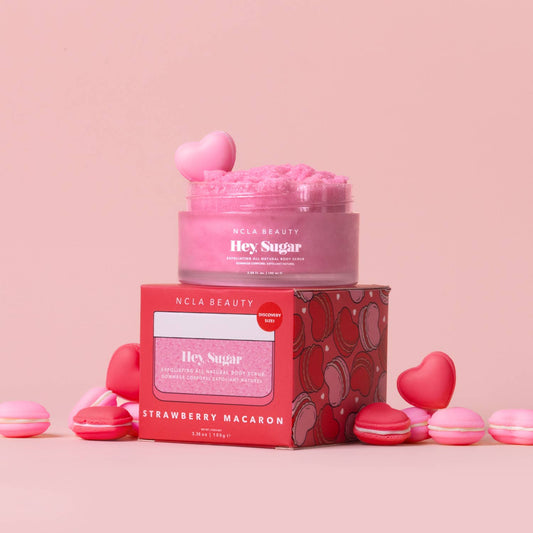 Hey, Sugar Body Scrub - Strawberry Macaron Discovery Size