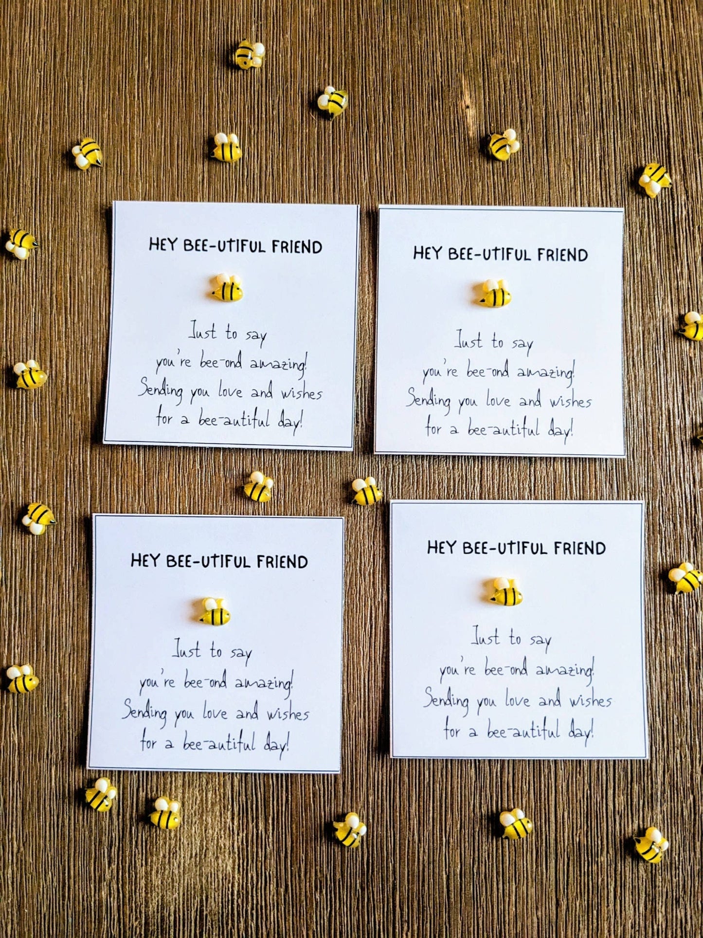 Bee-autiful Friend Card with Bee Figurine