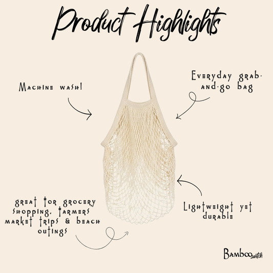 Organic Cotton Net Beach Bag | Summer Bestseller
