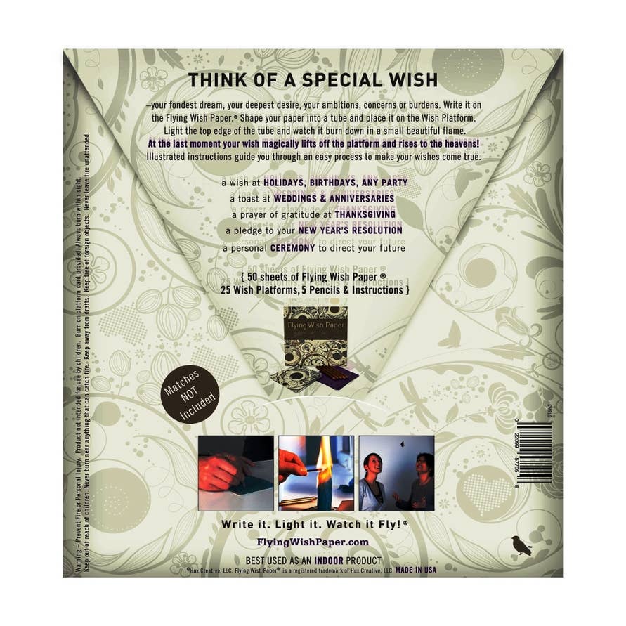 5-PK SWIRLS Flying Wish Paper® Large Kit| Manifestation Gift