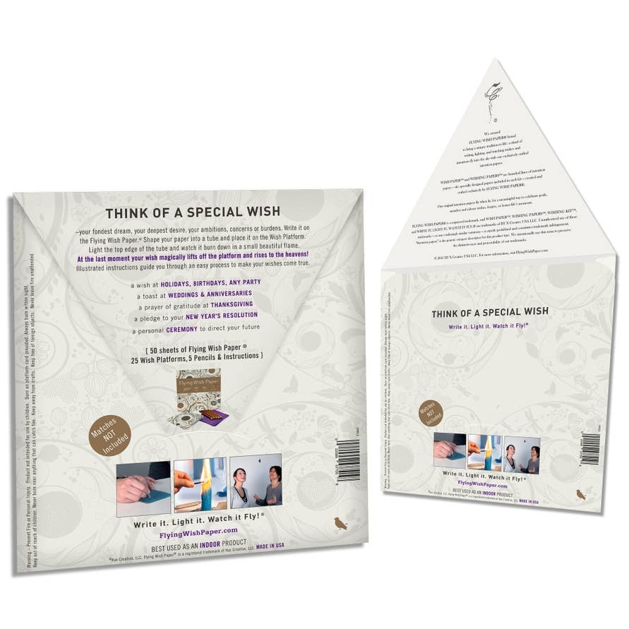 5-PK SWIRLS Flying Wish Paper® Large Kit| Manifestation Gift