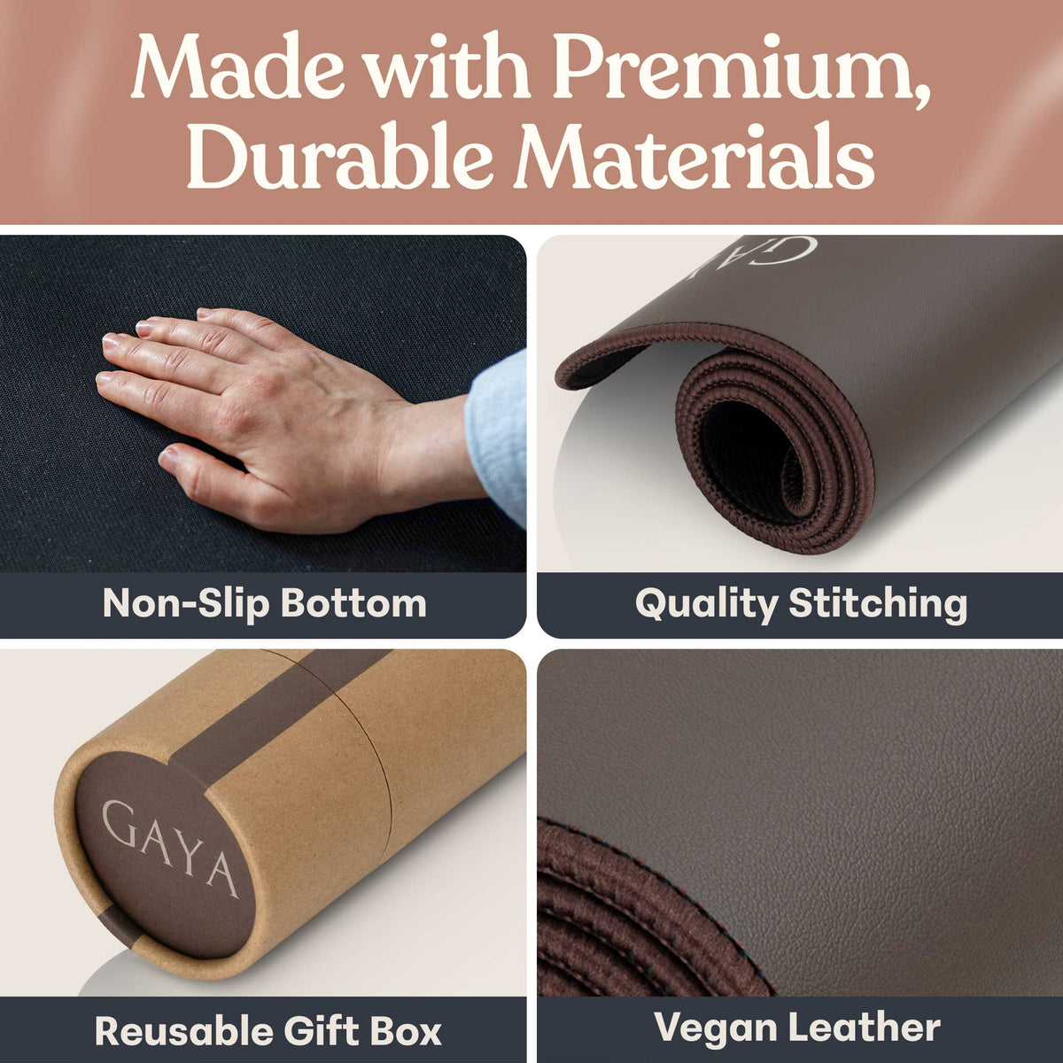 Grounding Mat - Meditation & Relaxation Accessory (Brown)