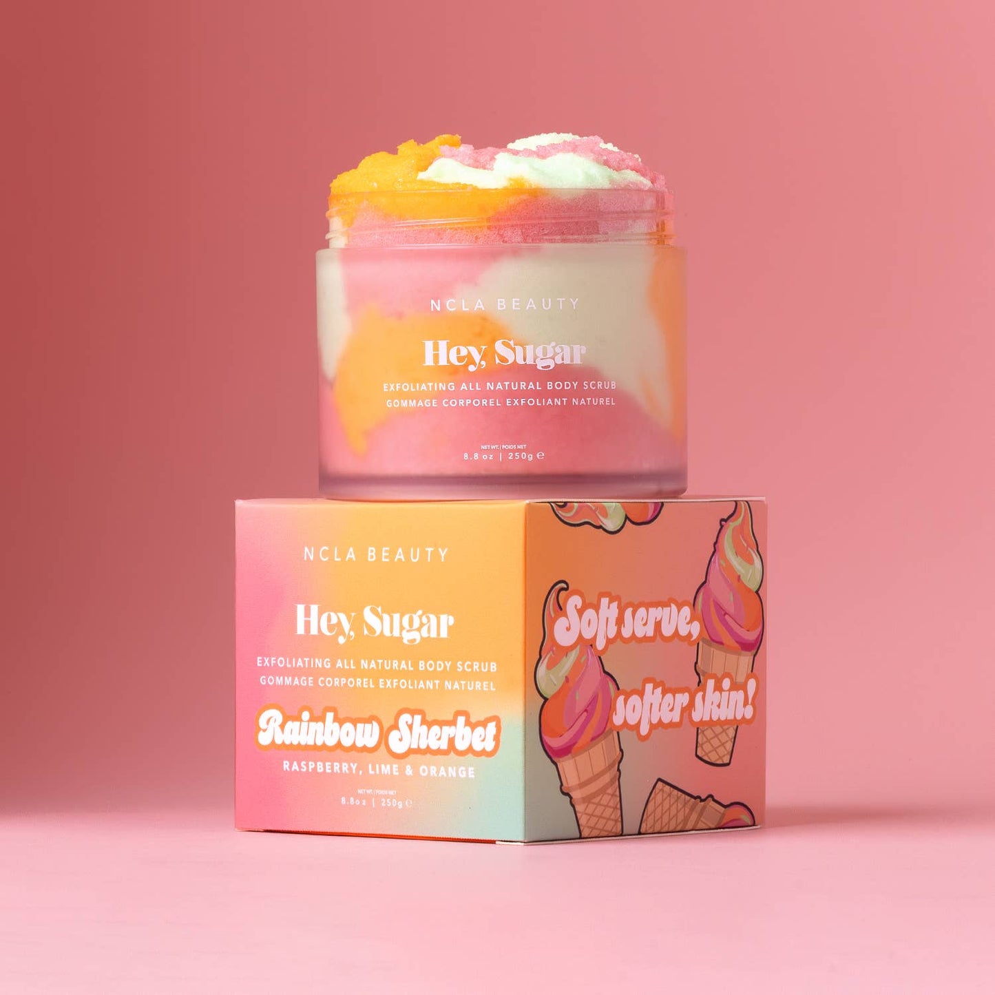 Hey, Sugar All Natural Body Scrub - Rainbow Sherbet