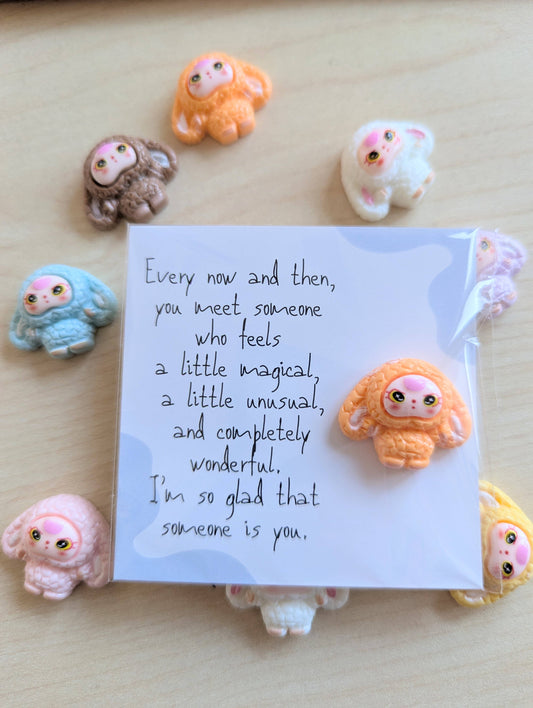 Friendship & Love Card with Bunny Figurine | Quirky Everyday