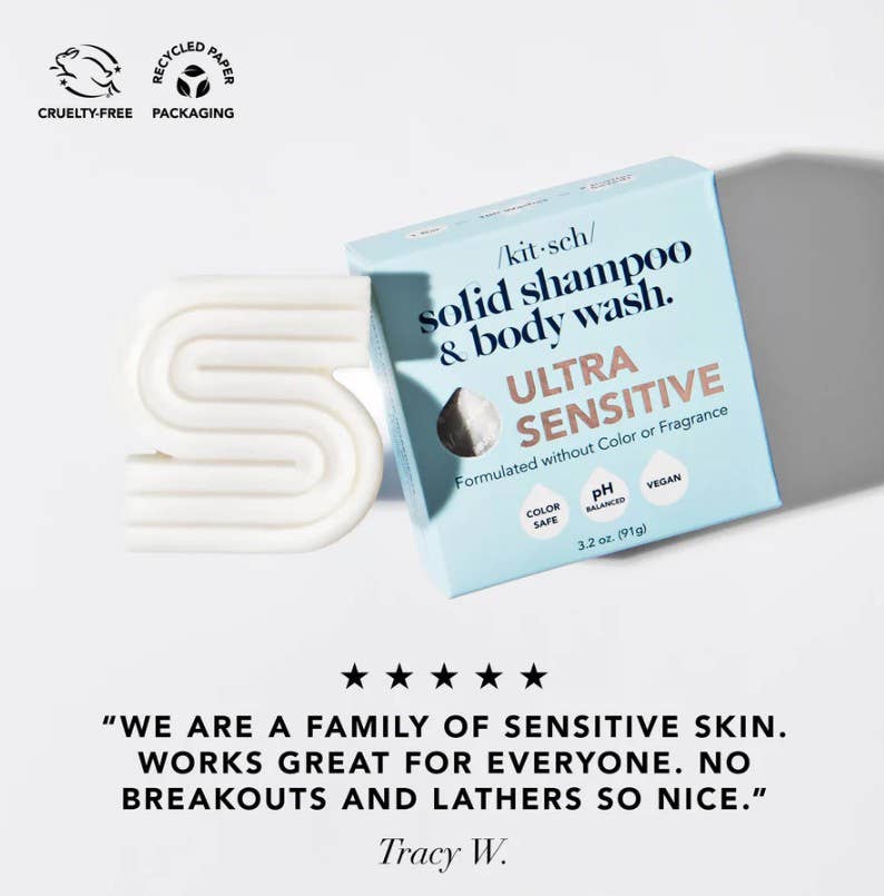 Ultra Sensitive Shampoo & Body Wash Bar Fragrance Free