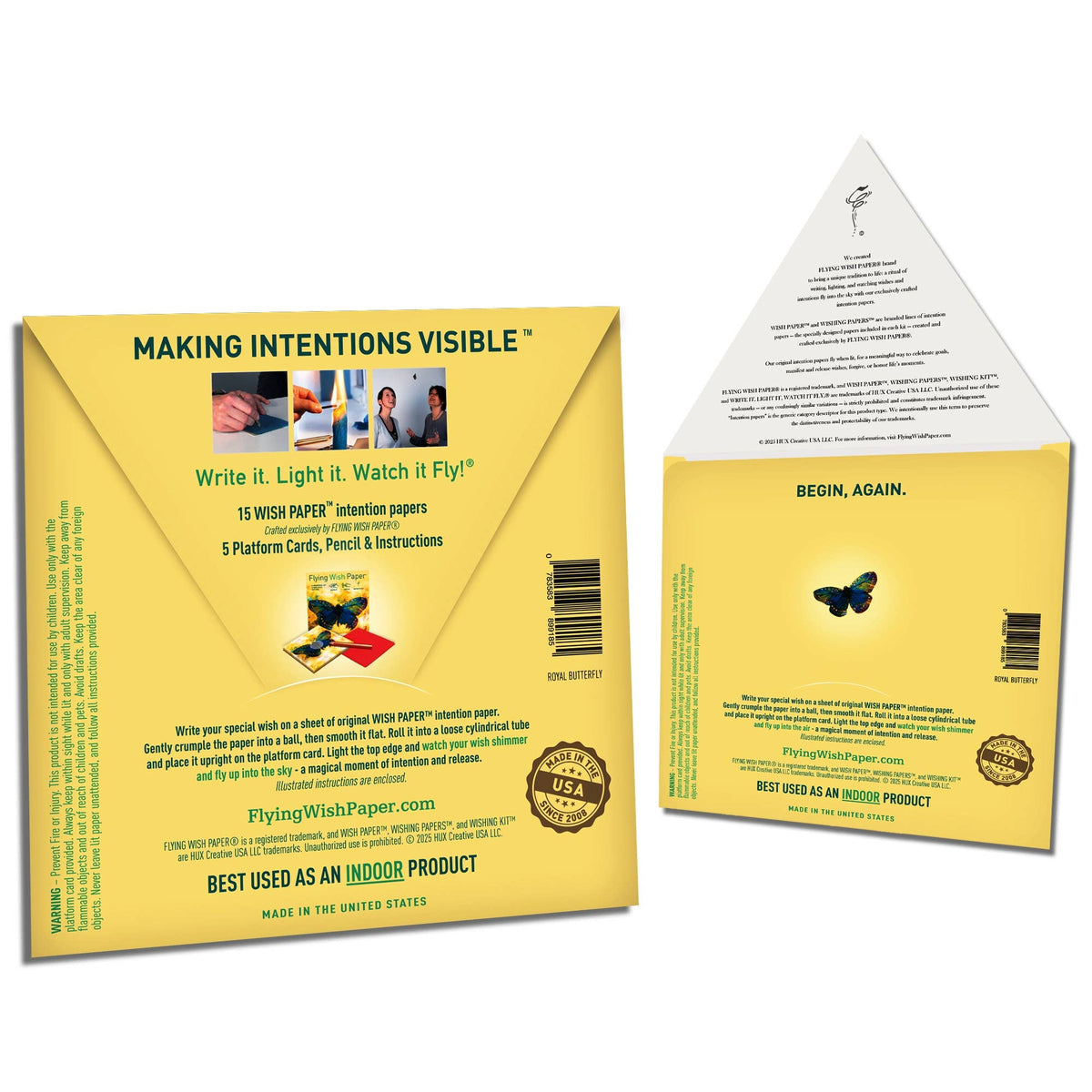 ROYAL BUTTERFLY | Wish Paper Kit, Transformation Gift