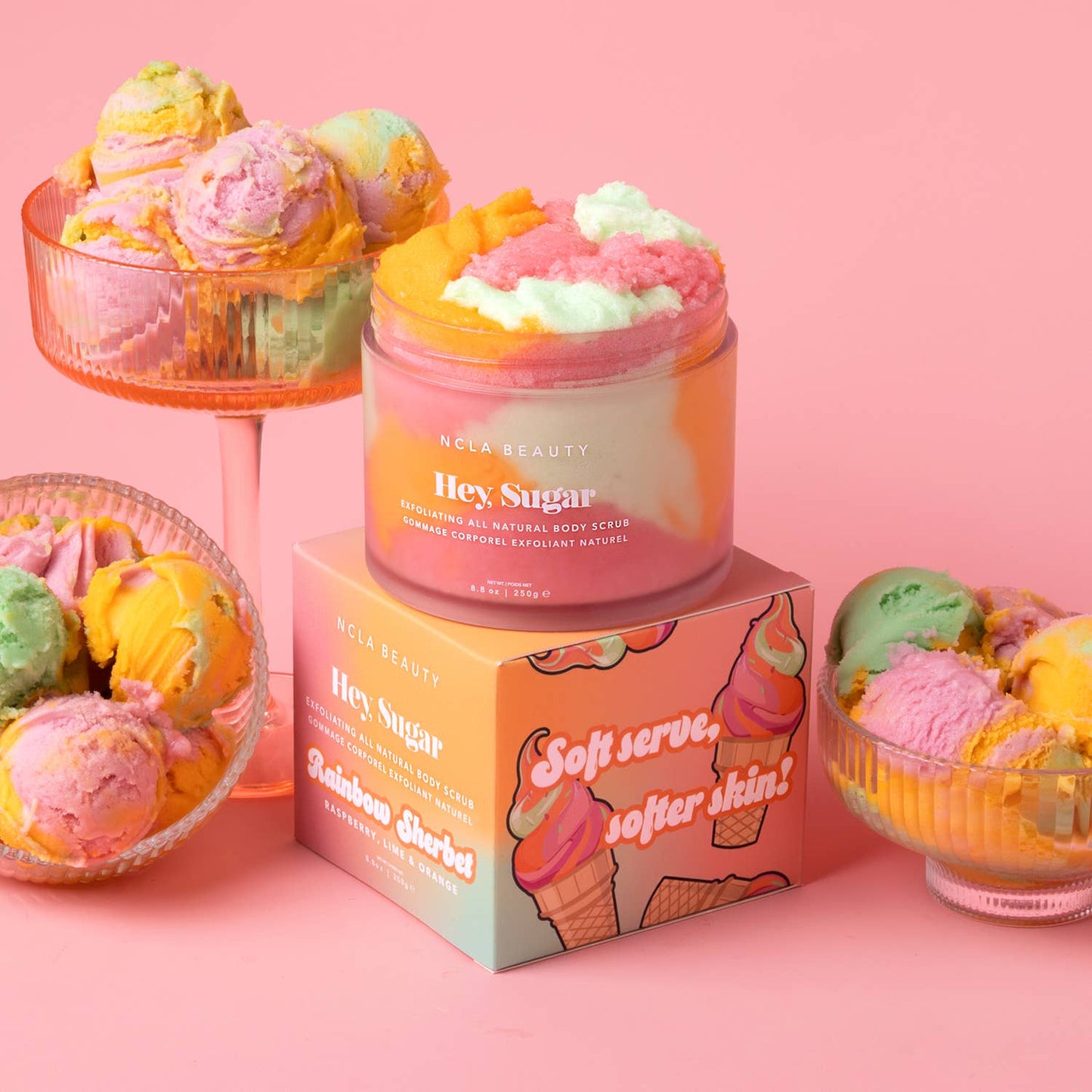 Hey, Sugar All Natural Body Scrub - Rainbow Sherbet