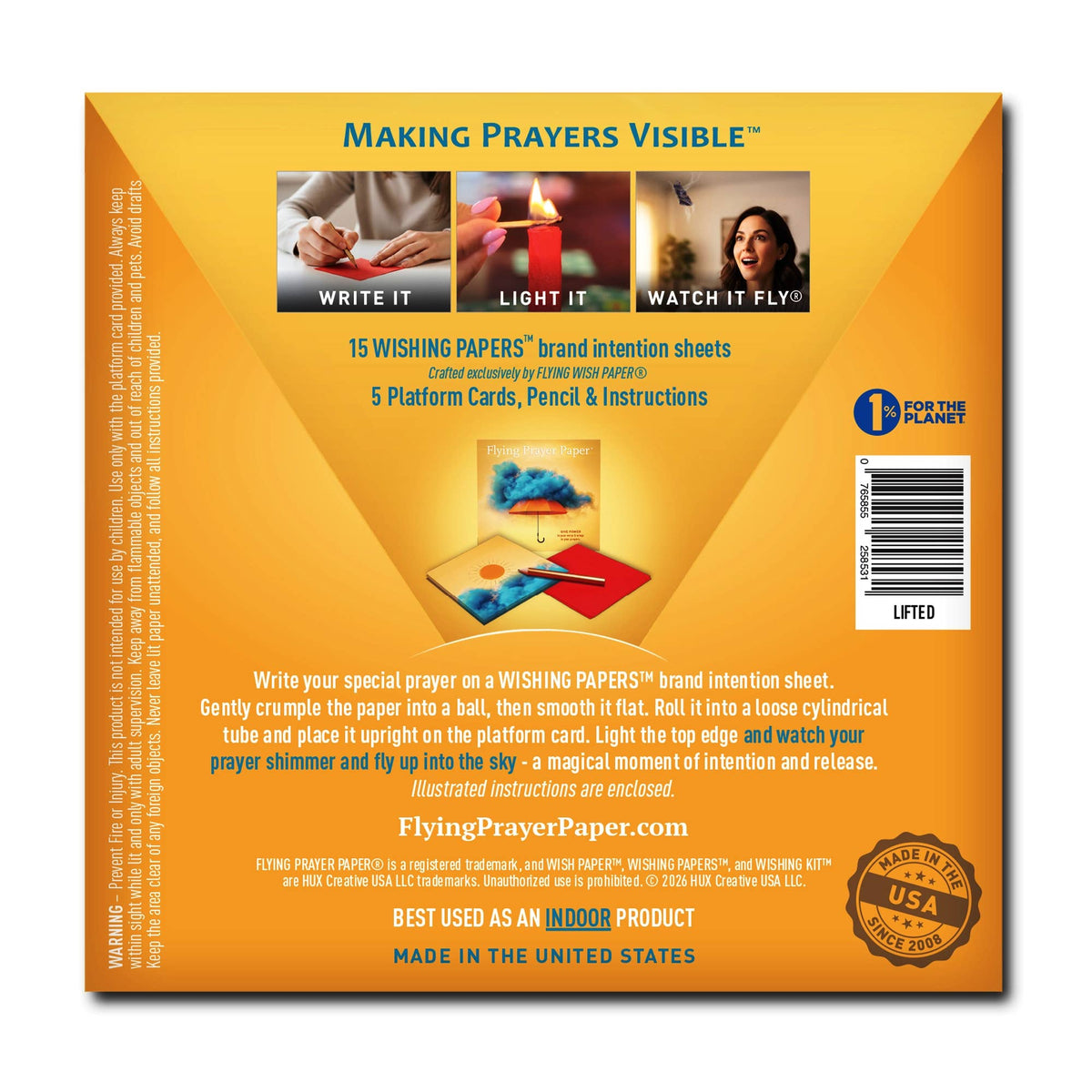 LIFTED | Wish Paper Kit, Prayer & Encouragement Gift