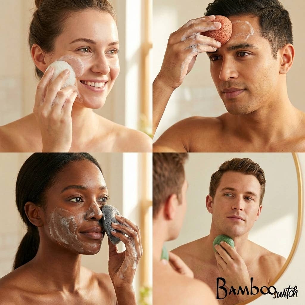 Natural Konjac Facial Cleansing Sponge | Faire Market