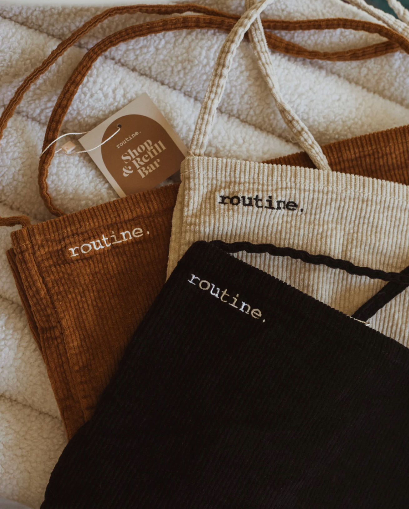 Corduroy Tote Bag